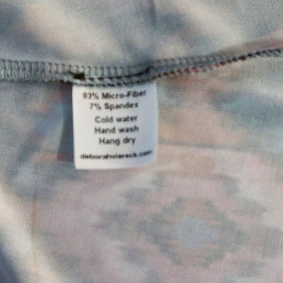 Deborah Viereck Cold Shoulder Sheath Tunic Dress Multicolor Abstract Size Medium - Picture 7 of 7